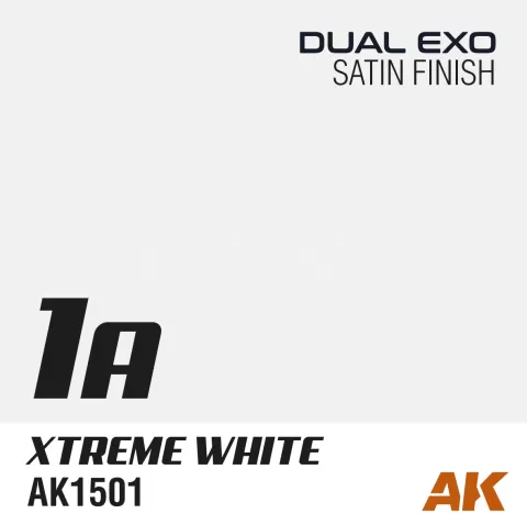 Photo de Ak Interactive Pot de Peinture Dual Exo - 1A Xtreme White (60ml)