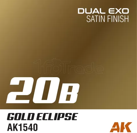Photo de Ak Interactive Pot de Peinture Dual Exo - 20B Gold Eclipse (60 ml)