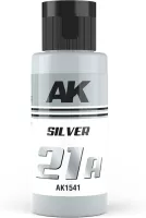 Photo de Ak Interactive Pot de Peinture Dual Exo - 21A Silver (60 ml)
