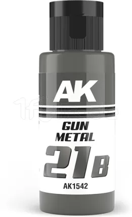 Photo de Ak Interactive Pot de Peinture Dual Exo - 21B Gun Metal (60 ml)
