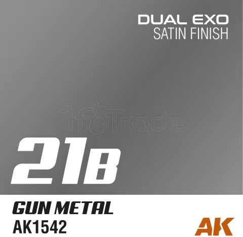 Photo de Ak Interactive Pot de Peinture Dual Exo - 21B Gun Metal (60 ml)