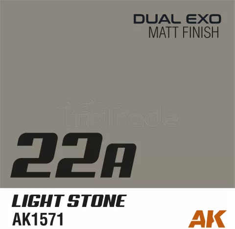 Photo de Ak Interactive Pot de Peinture Dual Exo - 22A Light Stone (60 ml)