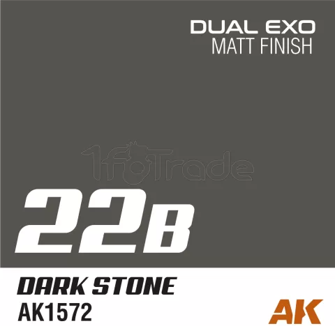 Photo de Ak Interactive Pot de Peinture Dual Exo - 22B Dark Stone (60 ml)