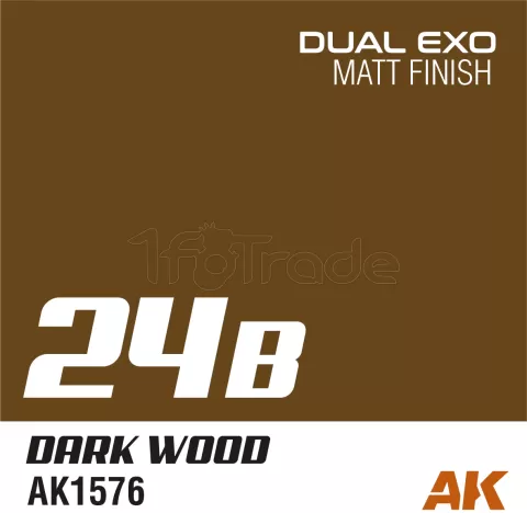 Photo de Ak Interactive Pot de Peinture Dual Exo - 24B Dark Wood (60 ml)