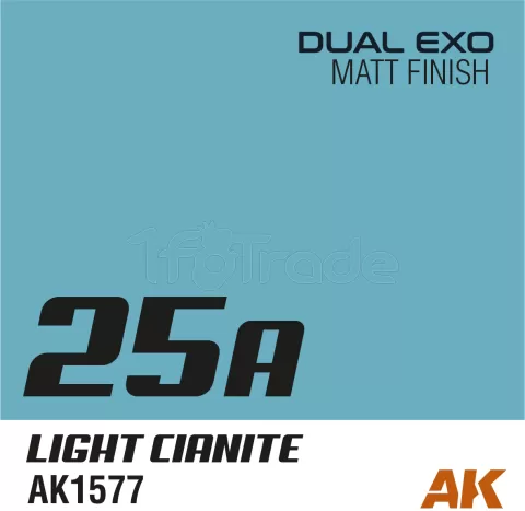 Photo de Ak Interactive Pot de Peinture Dual Exo - 25A Light Cianite (60 ml)
