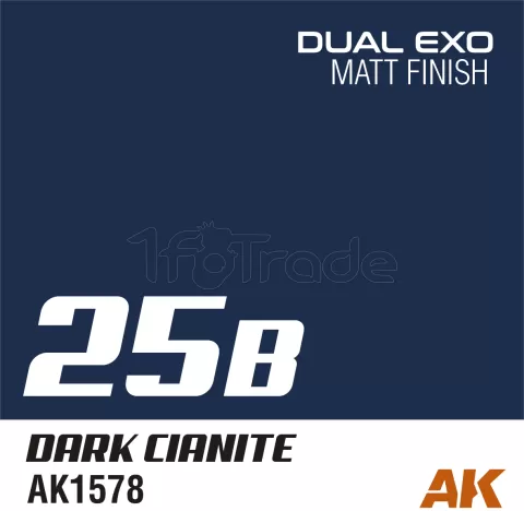 Photo de Ak Interactive Pot de Peinture Dual Exo - 25B Dark Cianite (60 ml)