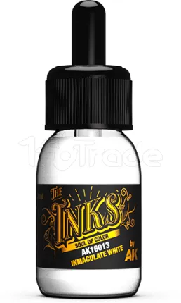 Photo de Ak Interactive Pot de Peinture - Inks Inmaculate White (30 ml)