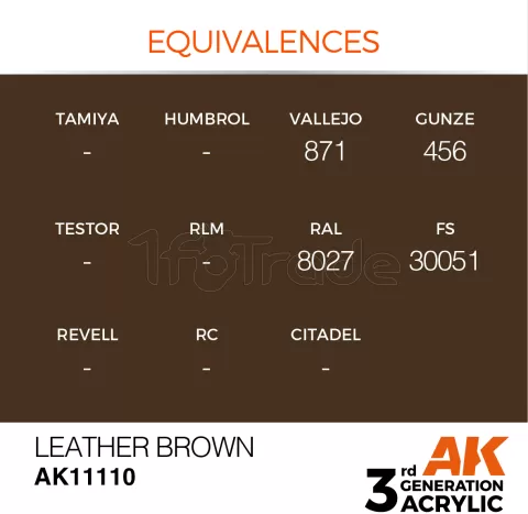Photo de Ak Interactive  Pot de Peinture - Leather Brown (17 ml)