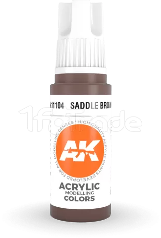 Photo de Ak Interactive  Pot de Peinture - Saddle Brown (17 ml)