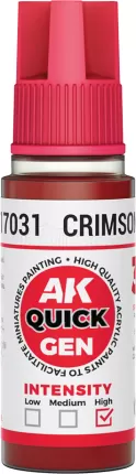 Photo de Ak Interactive Pot de Quick Gen - Crimson Red (18 ml)