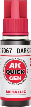 Photo de Ak Interactive Pot de Quick Gen - Dark Steel  (18 ml)
