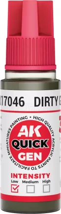 Photo de Ak Interactive Pot de Quick Gen - Dirty Grey (18 ml)