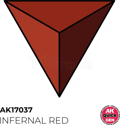 Photo de Ak Interactive Pot de Quick Gen - Infernal Red (18 ml)