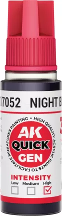 Photo de Ak Interactive Pot de Quick Gen - Night Black (18 ml)