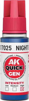 Photo de Ak Interactive Pot de Quick Gen - Night Blue (18 ml)