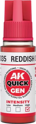Photo de Ak Interactive Pot de Quick Gen - Reddish Orange (18 ml)