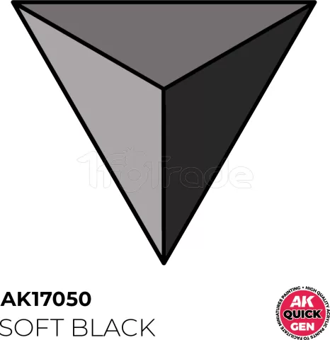 Photo de Ak Interactive Pot de Quick Gen - Soft Black (18 ml)
