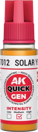 Photo de Ak Interactive Pot de Quick Gen - Solar Yellow (18 ml)