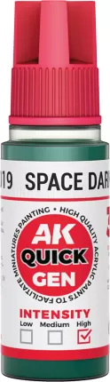 Photo de Ak Interactive Pot de Quick Gen - Space Dark Green (18 ml)