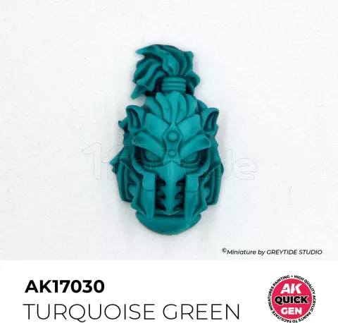 Photo de Ak Interactive Pot de Quick Gen - Turquoise Green (18 ml)