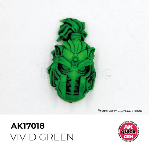 Photo de Ak Interactive Pot de Quick Gen - Vivid Green (18 ml)