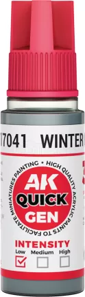 Photo de Ak Interactive Pot de Quick Gen - Winter Grey (18 ml)