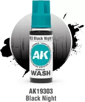 Photo de Ak Interactive Pot de Wash - Black Night (18 ml)