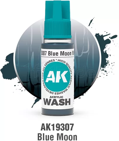 Photo de Ak Interactive Pot de Wash - Blue Moon (18 ml)