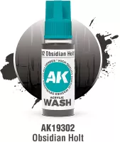 Photo de Ak Interactive Pot de Wash - Obsidian Holt (18 ml)