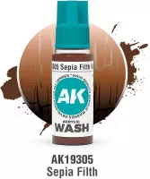 Photo de Ak Interactive Pot de Wash - Sepia Filth (18 ml)