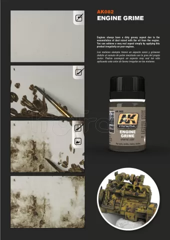 Photo de Ak Interactive Pot d'Enamel Effects - Engine Grime (35 ml)