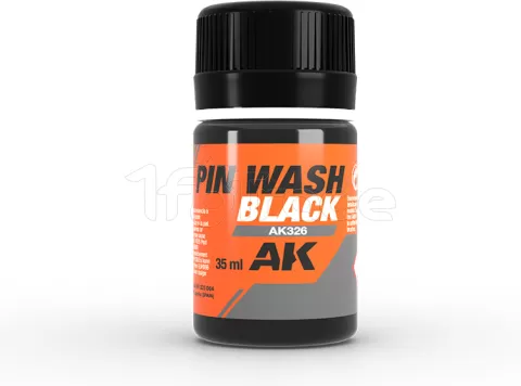 Photo de Ak Interactive Pot d'Enamel Effects - Wash Black Pin (35 ml)