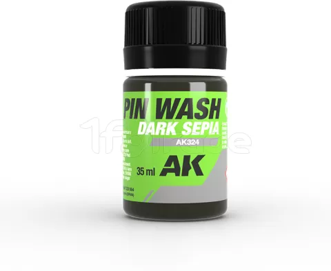Photo de Ak Interactive Pot d'Enamel Effects - Wash Dark Sepia Pin (35 ml)