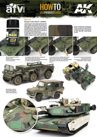 Photo de Ak Interactive Pot d'Enamel Effects - Wash For Nato Camo Vehicles (35 ml)