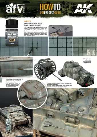 Photo de Ak Interactive Pot d'Enamel Effects - Wash For Panzer Grey Vehicles (35 ml)