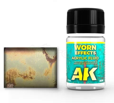 Photo de Ak Interactive Pot d'Enamel Effects - Worn Effects Acrylic Fluid (35 ml)