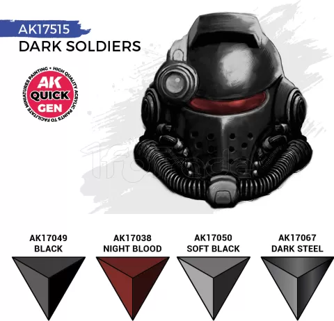 Photo de Ak Interactive Quick Gen - Dark Soldiers (Set 4 Refs)