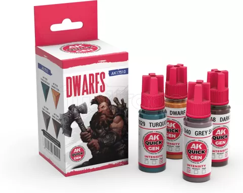 Photo de Ak Interactive Quick Gen - Dwarfs (Set 4 Refs)