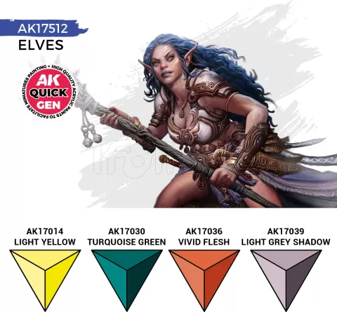 Photo de Ak Interactive Quick Gen - Elves (Set 4 Refs)