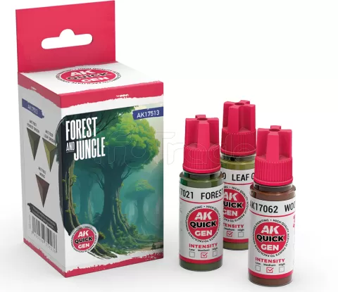 Photo de Ak Interactive Quick Gen - Forest & Jungle (Set 3 Refs)