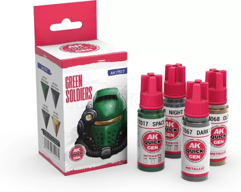 Photo de Ak Interactive Quick Gen - Green Soldiers (Set 4 Refs)