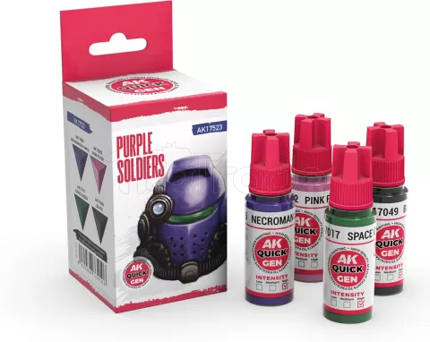 Photo de Ak Interactive Quick Gen - Purple Soldiers (Set 4 Refs)
