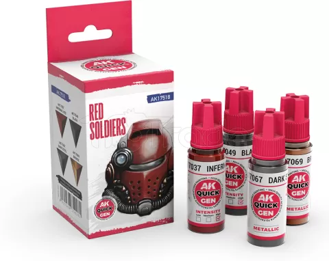 Photo de Ak Interactive Quick Gen - Red Soldiers (Set 4 Refs)