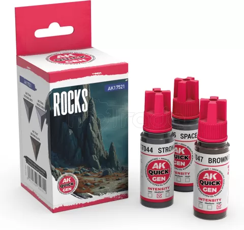 Photo de Ak Interactive Quick Gen - Rocks (Set 3 Refs)