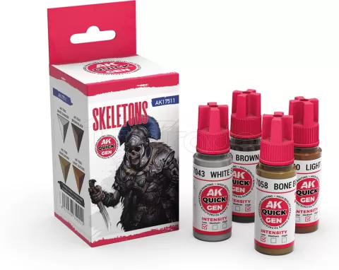 Photo de Ak Interactive Quick Gen - Skeletons (Set 4 Refs)