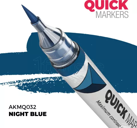 Photo de Ak Interactive - Quickmarker Night Blue