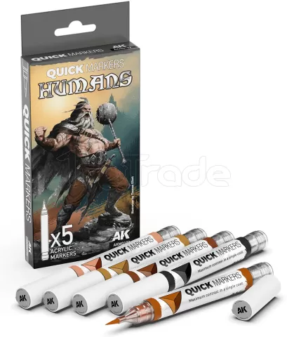 Photo de Ak Interactive - Quickmarker Set Humans