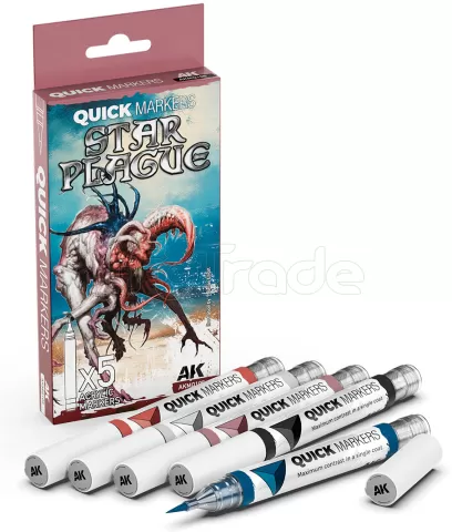 Photo de Ak Interactive - Quickmarker Set Star Plague