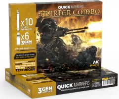 Photo de Ak Interactive - Quickmarker Starter Combo + 3Gen Set