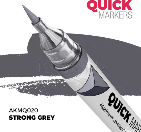Photo de Ak Interactive - Quickmarker Strong Grey